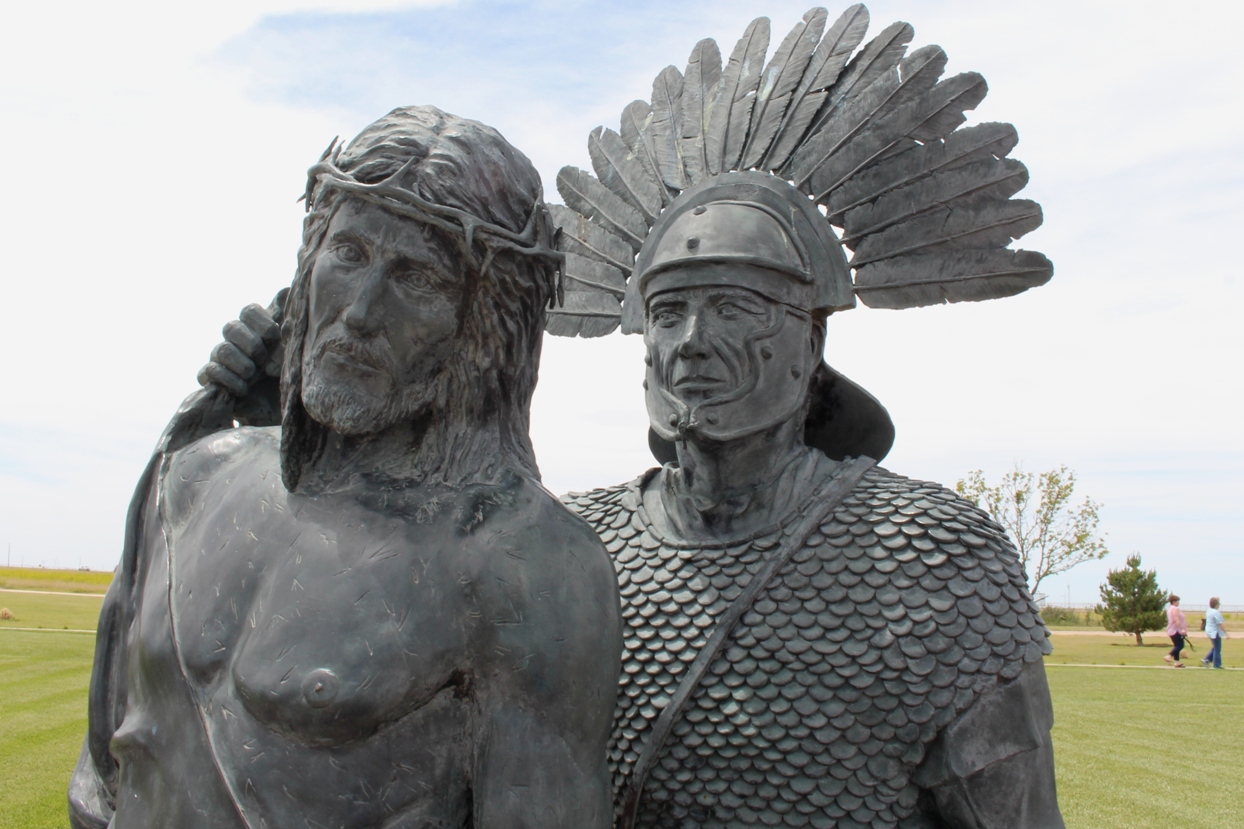 Station 10 at the Cross of Our Lord Jesus Christ in Groom, Texas.